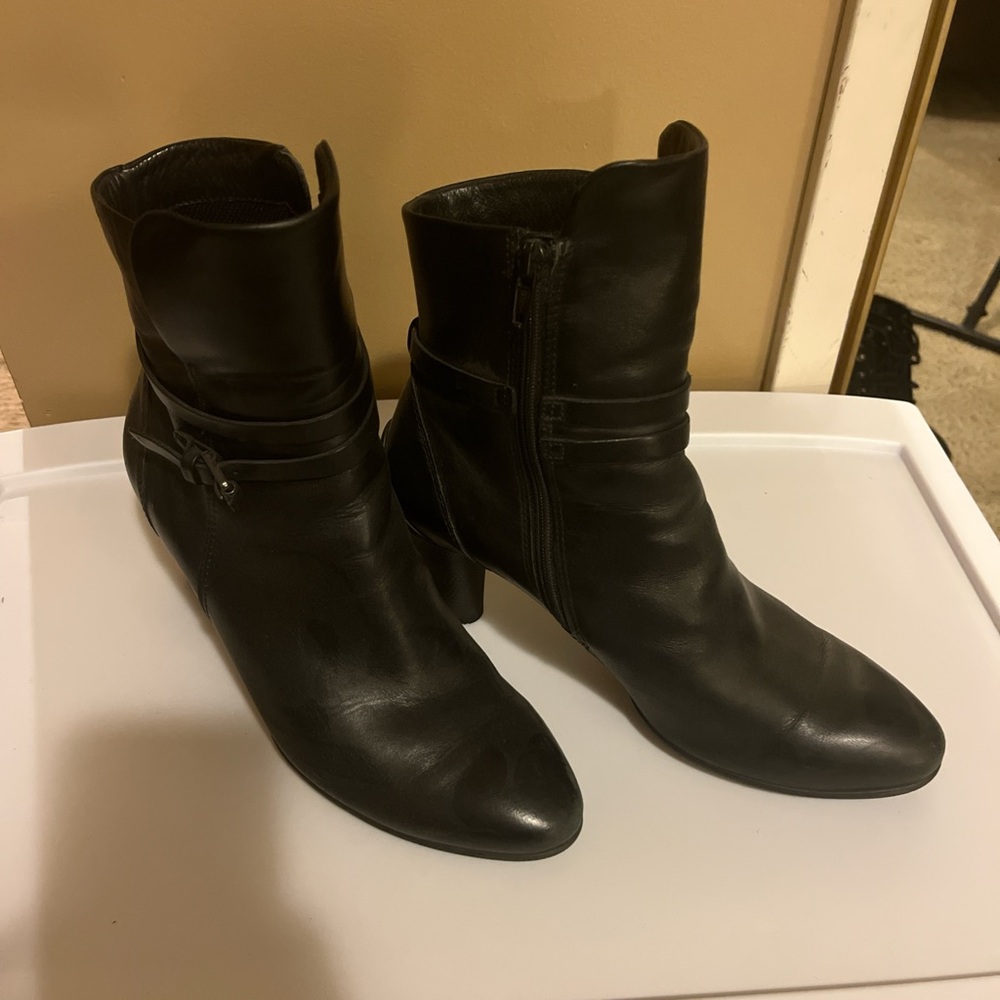 ECCO Black Ankle Boots